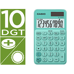 Calculadora casio sl-310uc-gn bolso 10 digitos tax +/- tecla duplo zero cor verde