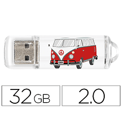 Pen drive techonetech flash drive 32 gb 2.0 camper van-van