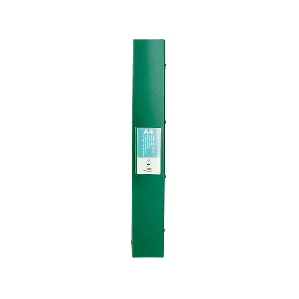 Pasta liderpapel polipropileno din a4 4 aneis mistos 40 mm verde translucido 3