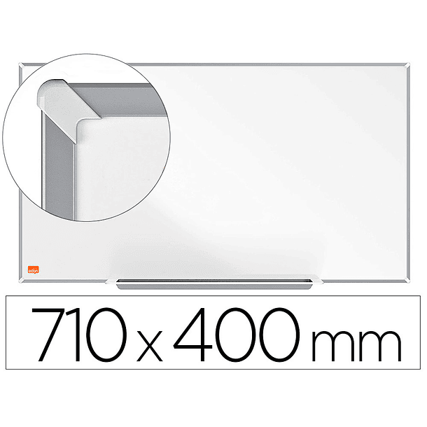 Quadro branco nobo ip pro 32\" lacado magnetico 710x400 mm 1