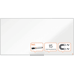 Quadro branco nobo nano clean ip pro lacado magnetico 1800x900 mm