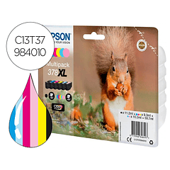 Tinteiro epson 378 xl expression home xp-8605 / 15000 / 8500 preto amarelo cian magenta cian claro