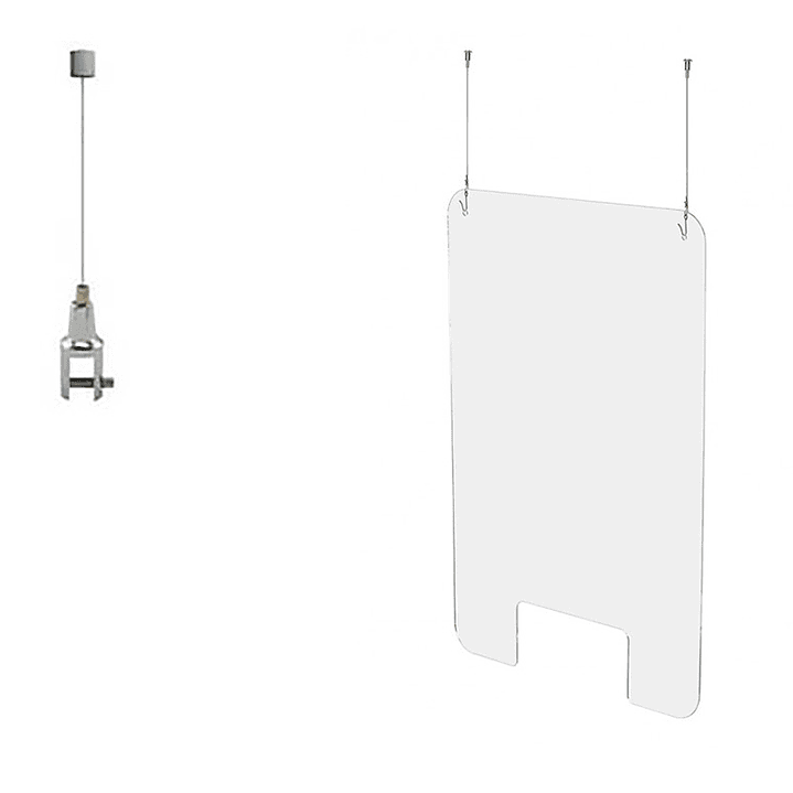 Suporte para janela de proteção de teto fixção de aço