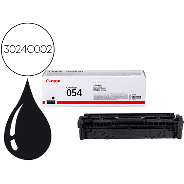 Toner canon 054 lbp622 / mf641 / i-sensys lbp621 / 623 / 641 / 643 / 645 / 622 preto 1500 paginas 2