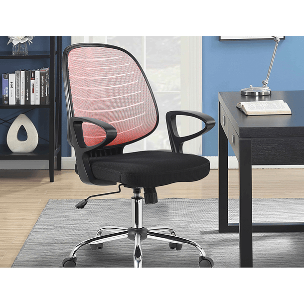 Cadeira de escritorio q-connect base metal regulavel em a...