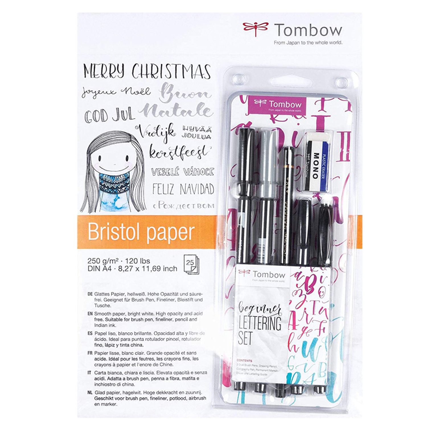 Conjunto caligrafia tombow lettering beginner para principiante 6 pecas 2