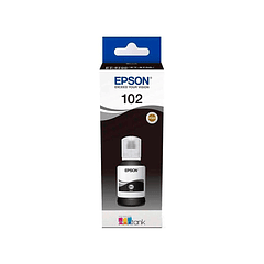 Tinta epson ecotank 102 et-2700 / 2750 / 3700 / 3750 / 4750 bote de 127 ml preto 7.500 pag