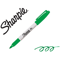 Marcador sharpie permanente ponta fina verde