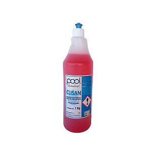 Liquido de limpeza casas de banho pool chemical clisan anticalcario garrafa 1 litro