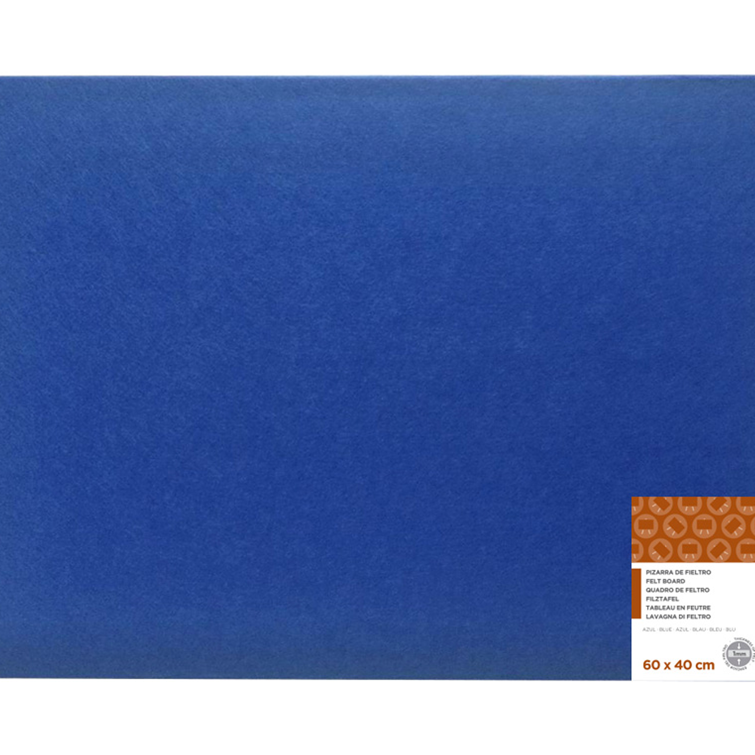 Quadro de feltro liderpapel mural cor azul 40x60 cm 2