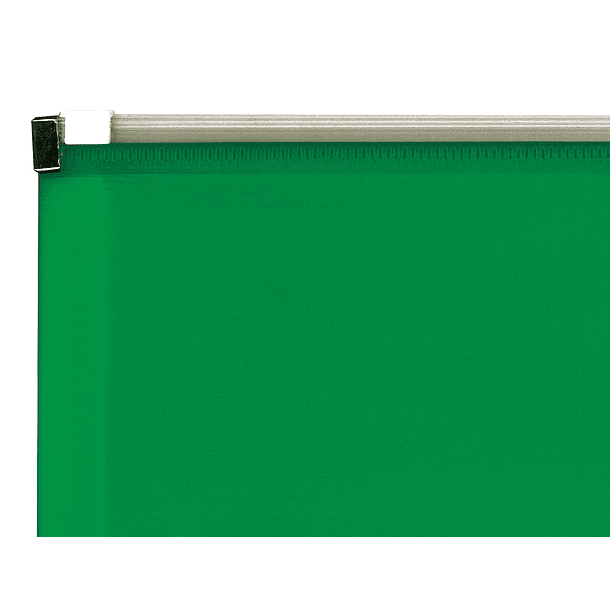 Bolsa porta documentos liderpapel a4 com fecho verde translucido 3