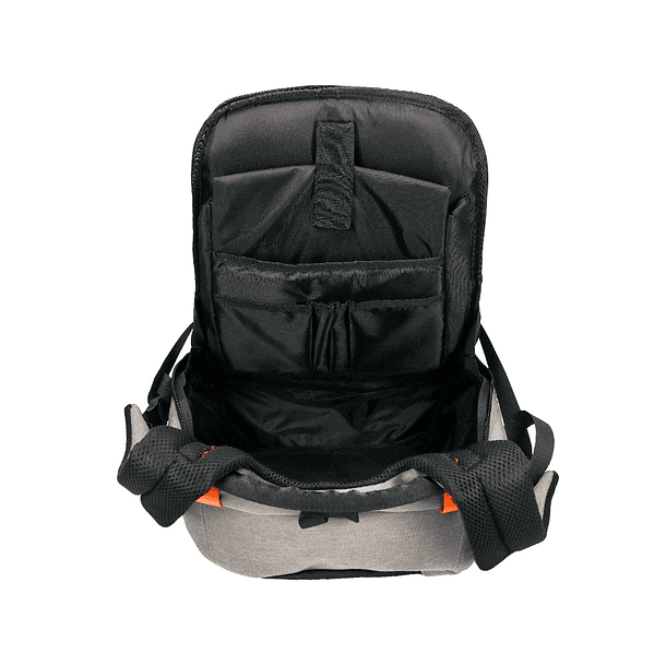 Mochila para portatil q-connect 18\" preta / cinza poliester impermeavel 460x170x310 mm 11