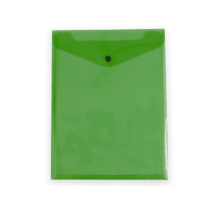 Pasta liderpapel dossier com mola polipropileno din a4 formato vertical com fole verde translucido