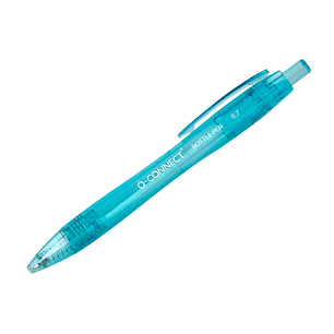 Esferografica q-connect retratil de plastico reciclado 0,7 mm tinta cor azul