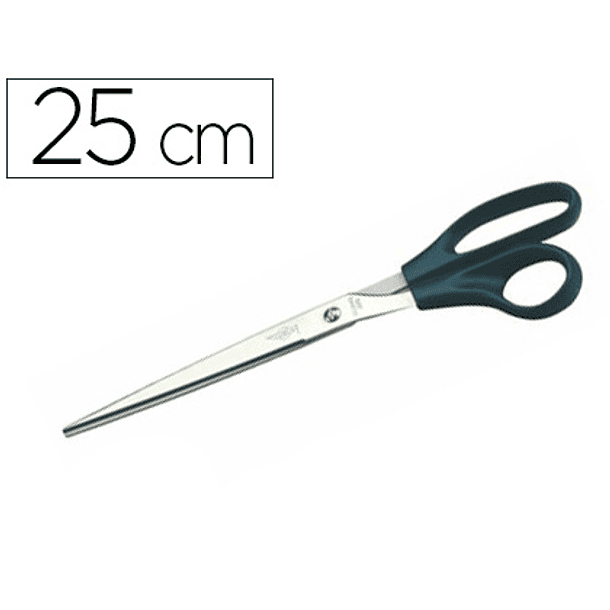 Tesoura de escritorio faibo em aco inoxidavel 25 cm ergonomica em blister 1