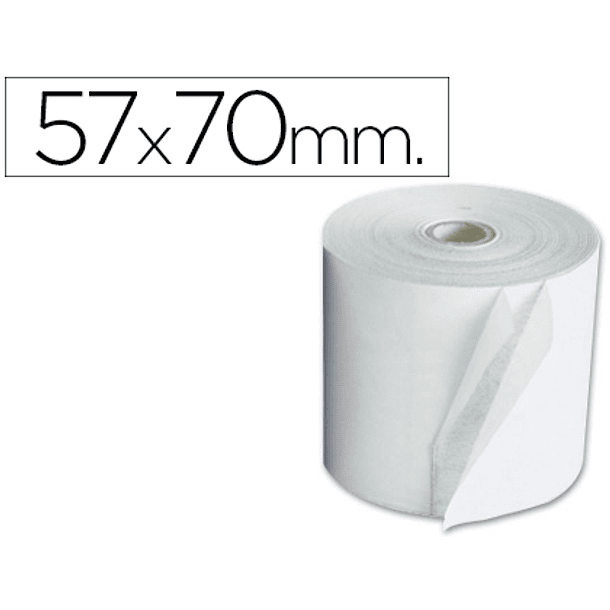 Rolo de calculadora exacompta eletrica 57 mm x 70 mm 60 g/m2 2