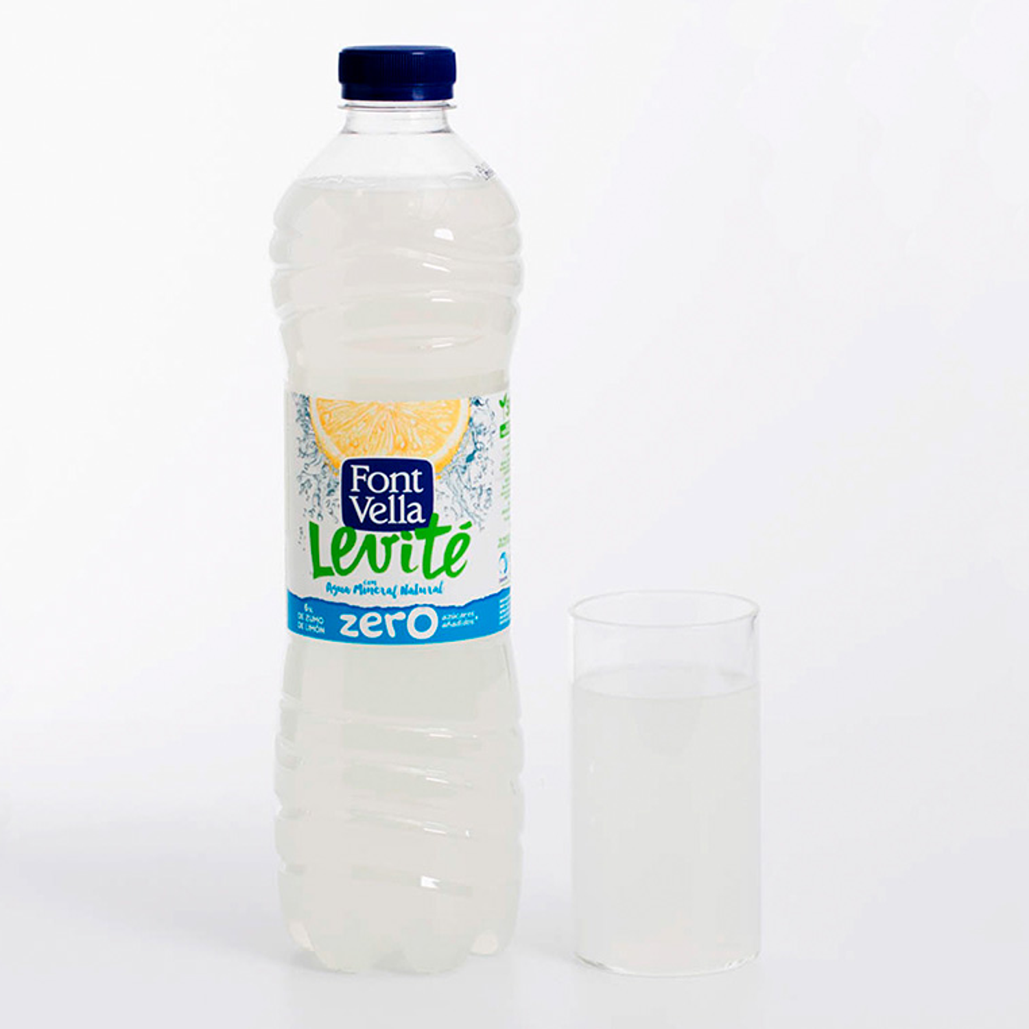 Agua mineral natural la limonada zero com sumo de limao font vella garrafa de 1,25l 4