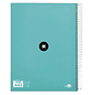 Caderno espiral liderpapel din a4 antartik capa forrada 120 f 100 gr pautado 5 bandas cor menta - Thumbnail 1