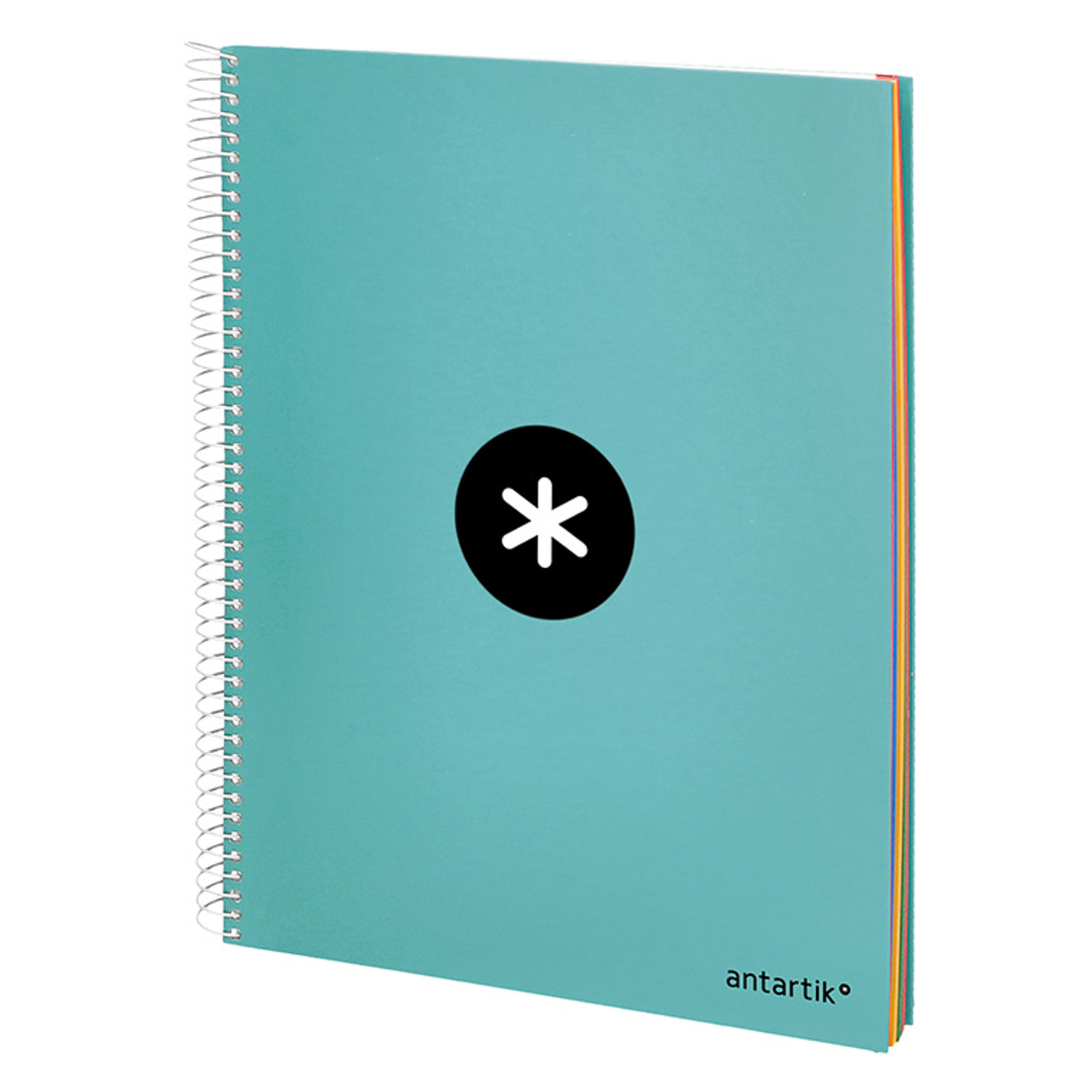 Caderno espiral liderpapel din a4 antartik capa forrada 120 f 100 gr pautado 5 bandas cor menta 3