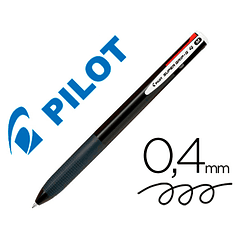 Esferografica pilot supergrip g 4 cores retratil tinta base de oleo corpo cor preto