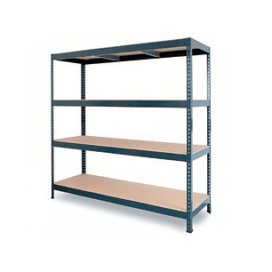 Estante metalica ar stocker 200x200x70 cm 4 prateleiras 450 kg por prateleira sem parafusos cor cinza