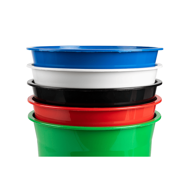 Cesto plastico q-connect verde opaco 13 litros 6