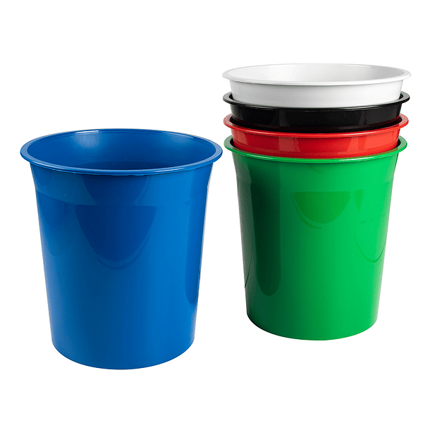 Cesto plastico q-connect verde opaco 13 litros 7