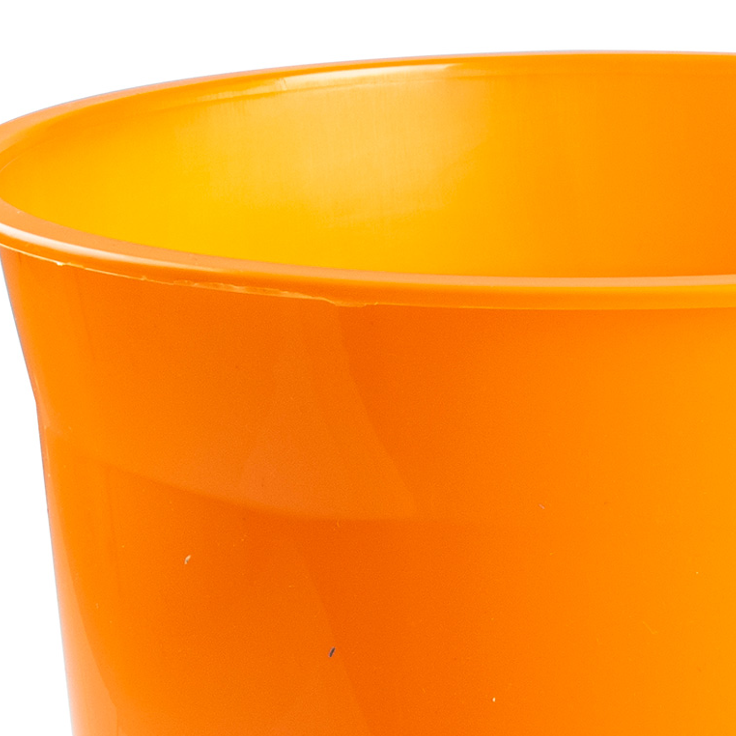 Cesto plastico q-connect laranja translucido 13 litros 3