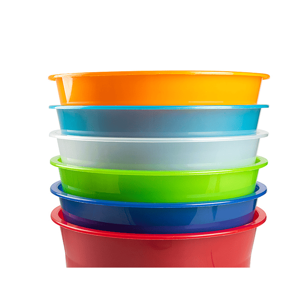 Cesto plastico q-connect turquesa translucido 13 litros 6