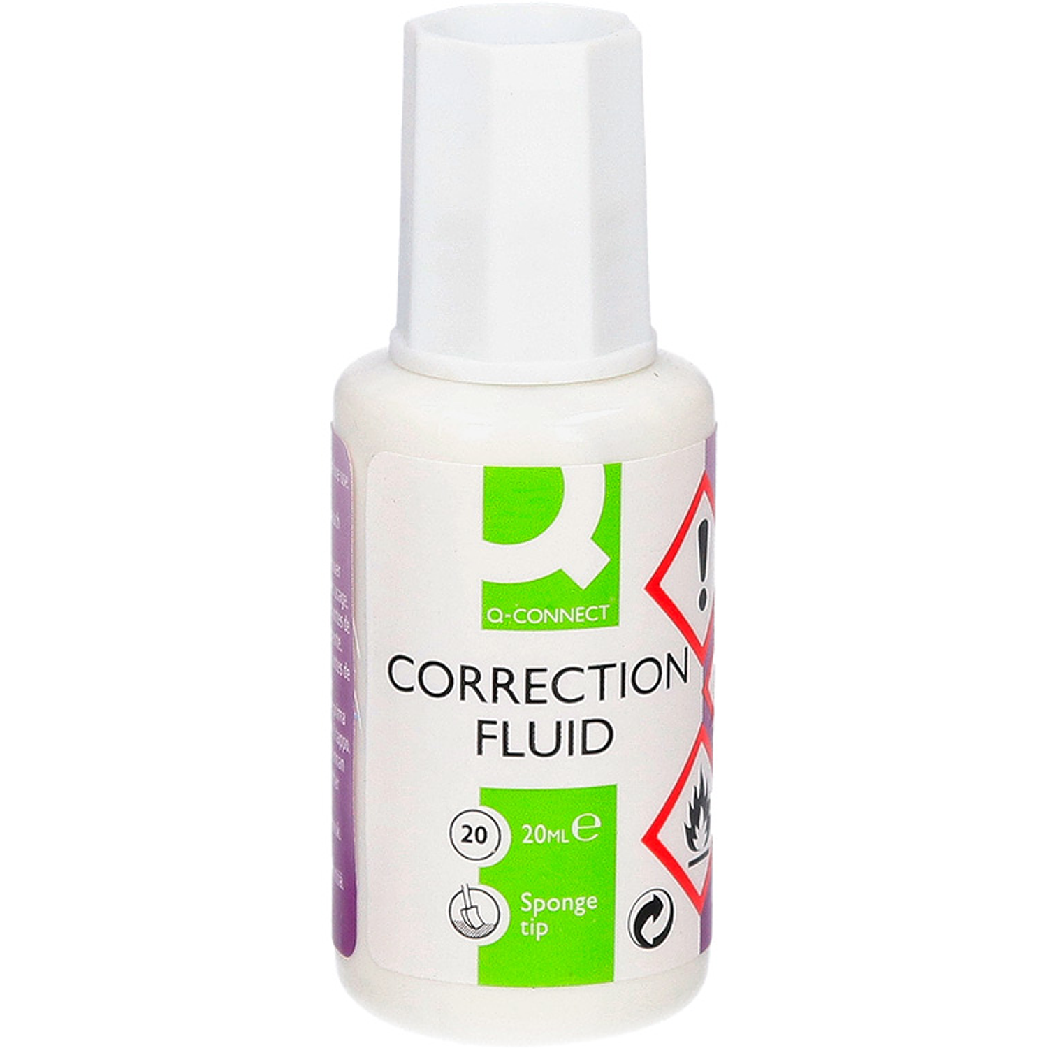 Corretor q-connect frasco 20ml aplicador espuma 3