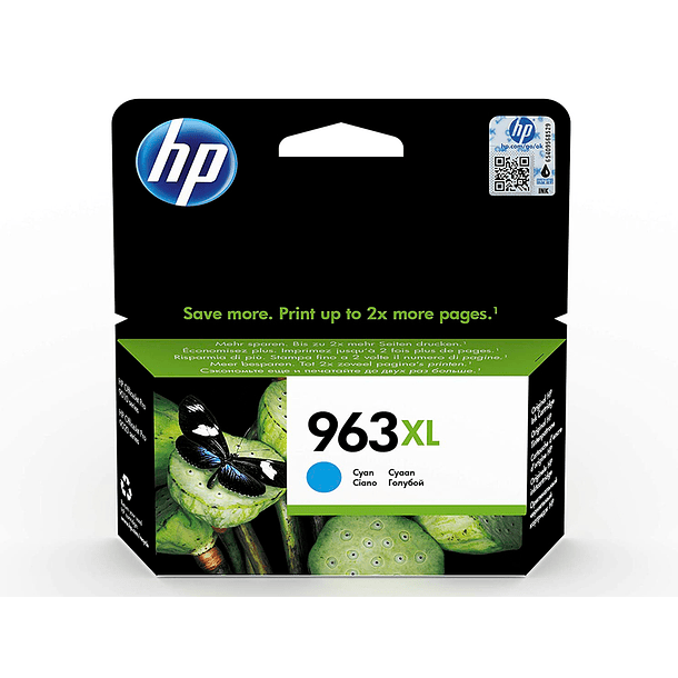 Tinteiro hp 963 xl officejet pro 9010 / 9020 / 9022 / 9023 / 9025 cian 1600 paginas 2