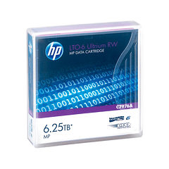 Fita de dados hp lto ultrium 6 2.5tb/6.25tb rw/1000 paginas