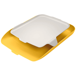 Bandeja organizadora em plastico leitz cosy amarelo