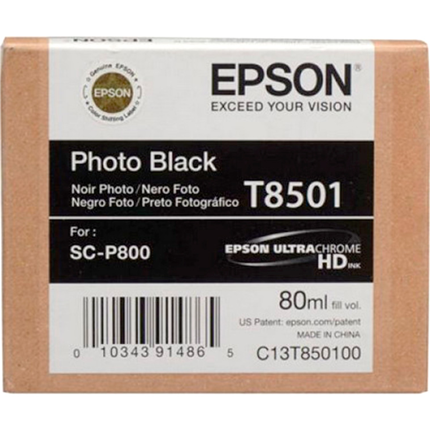 Tinteiro epson surecolor sc-p800 preto foto 1