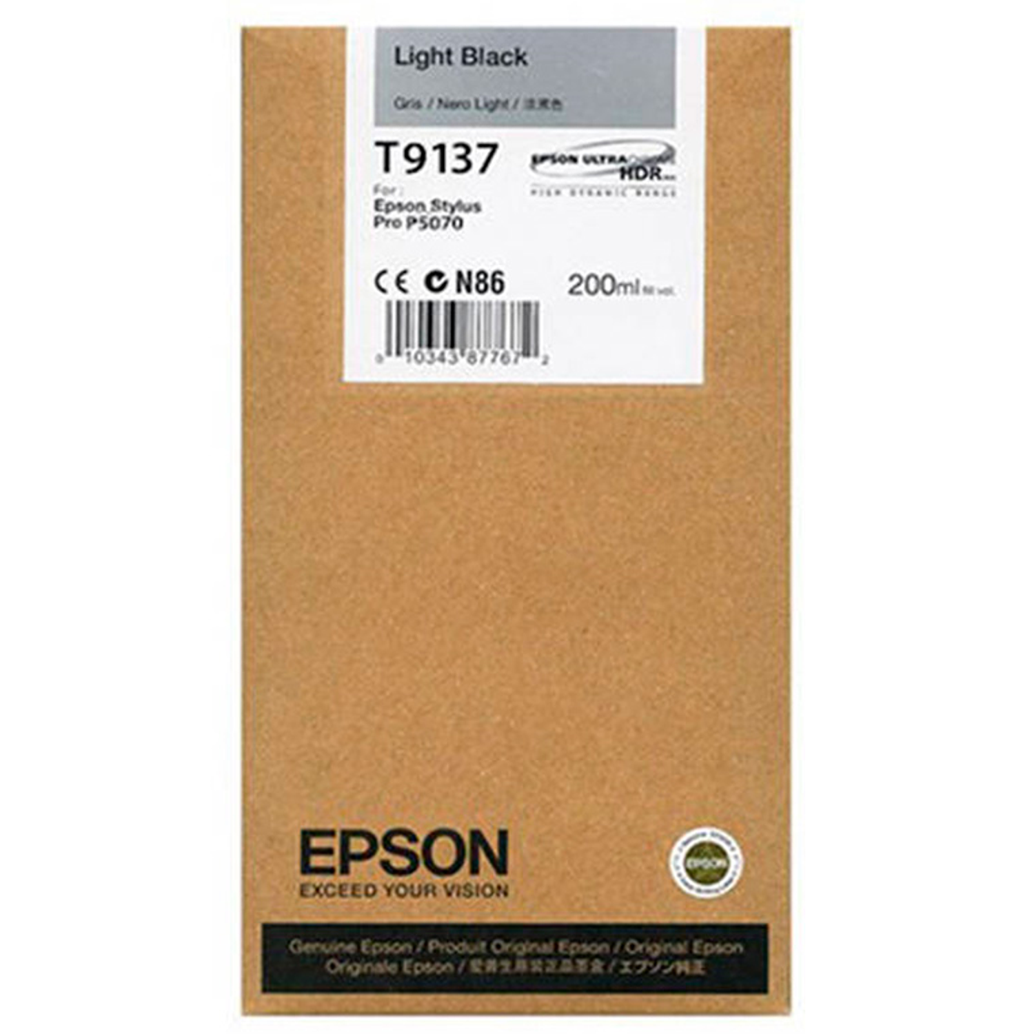 Tinteiro epson t9137 light preto ink 200ml 4