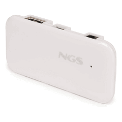 Hub usb 2.0 ngs ihub con 4 puertos color blanco