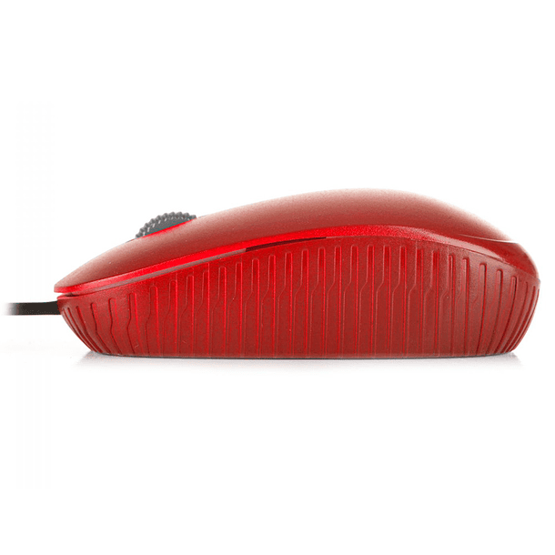 Raton ngs wired flame optico con cable 1000 dpi ambidiestros usb color rojo 5