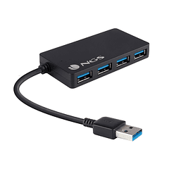 Hub usb 3.0 ngs ihub con 4 puertos color negro