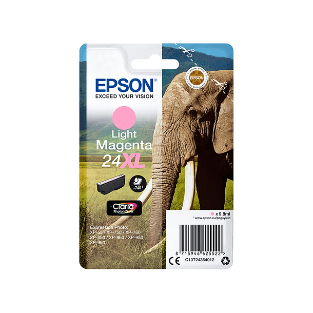 Tinteiro epson claria photo hd ink magenta claro 24xl expression photo xp-950 4