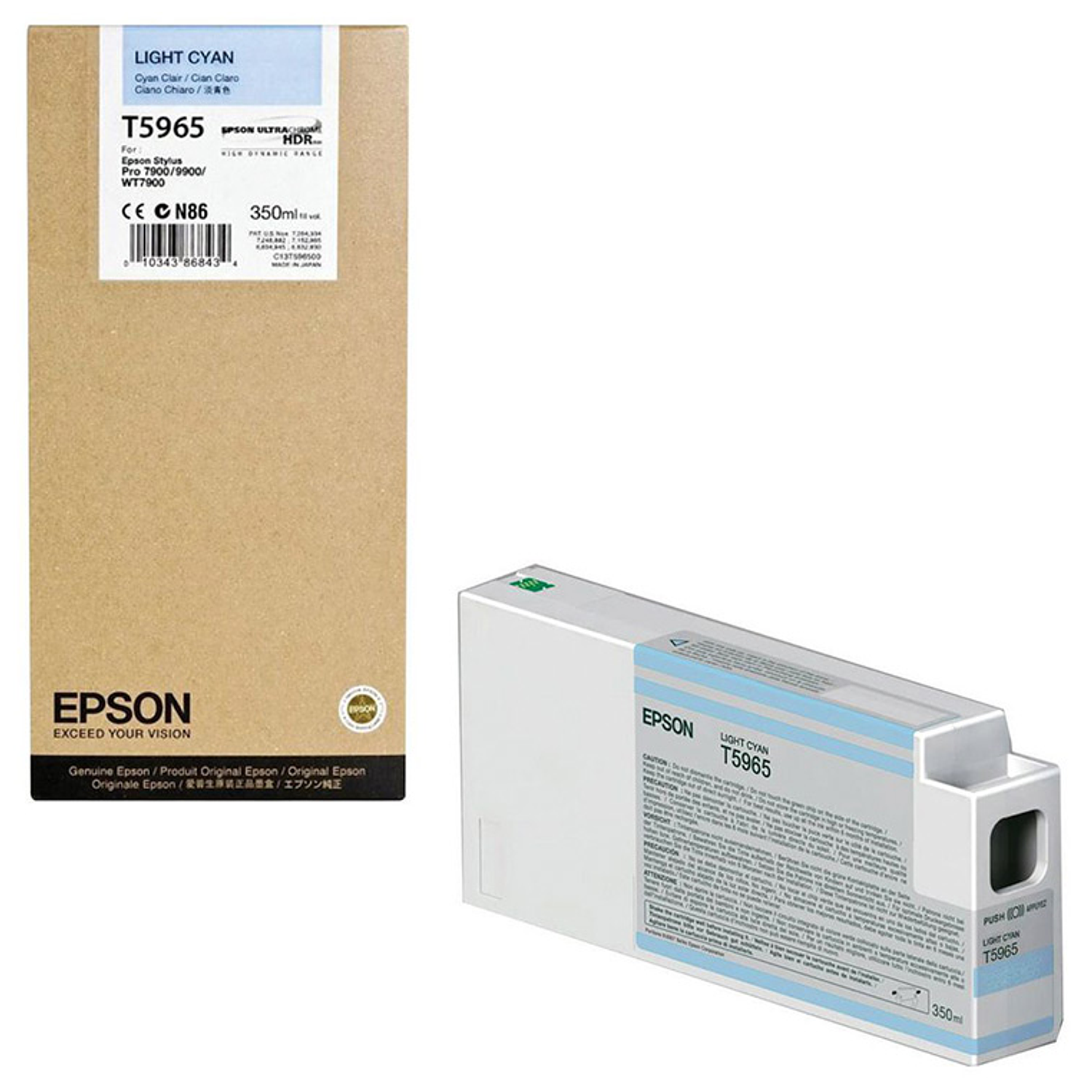 Tinteiro epson gf stylus photo 7900/9900 cian claro 4