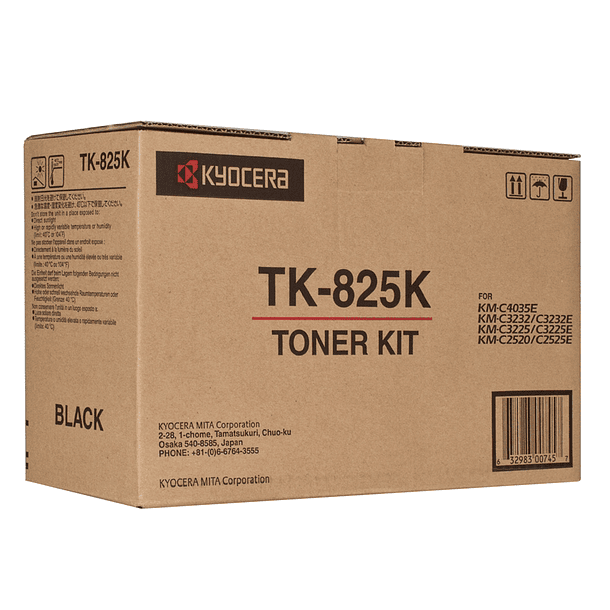 Toner kyocera -mita km-c2520 / 3225 / 3232 tk825k preto 2