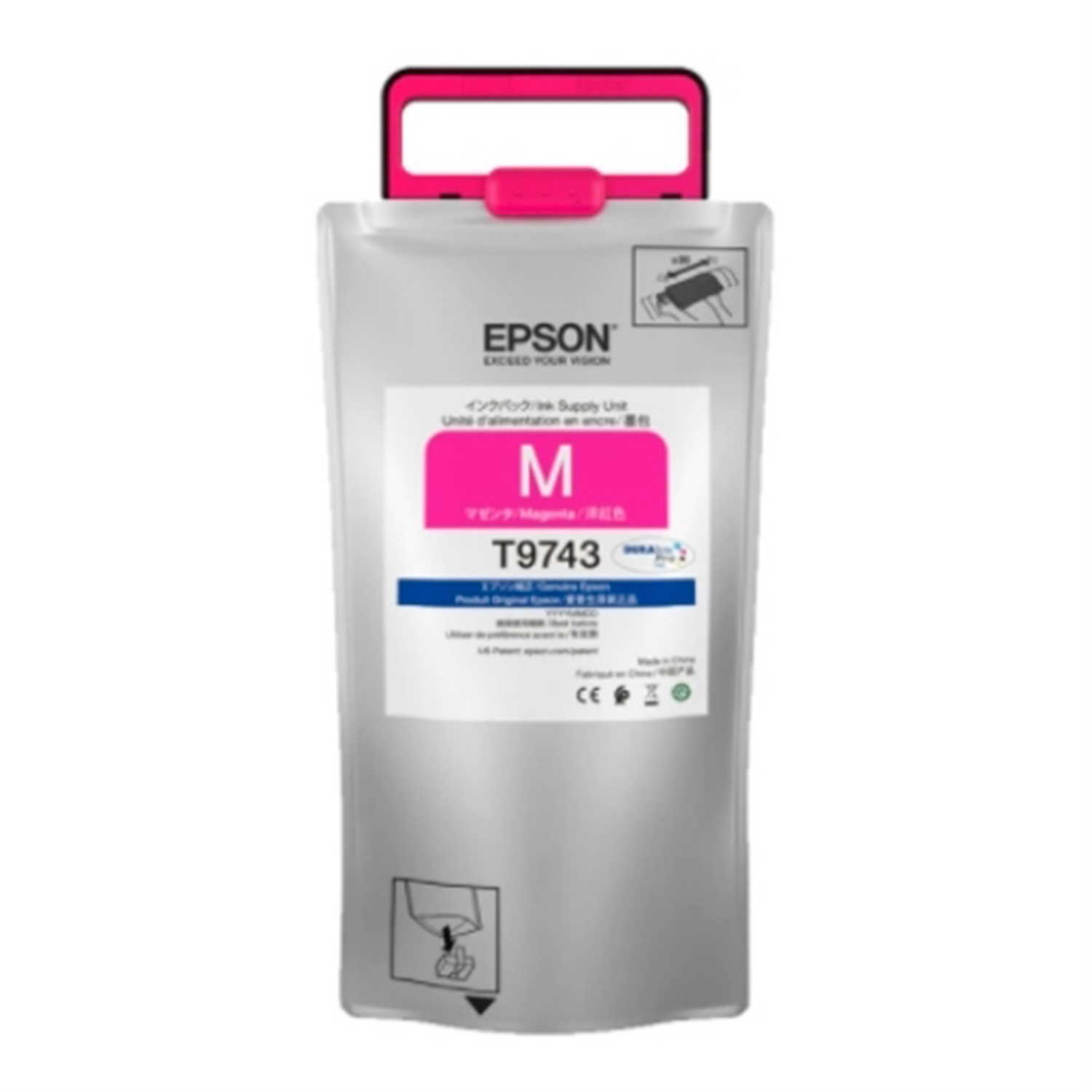 Tinteiro epson workforce pro wf-c869r magenta xxl ink supply unit 3