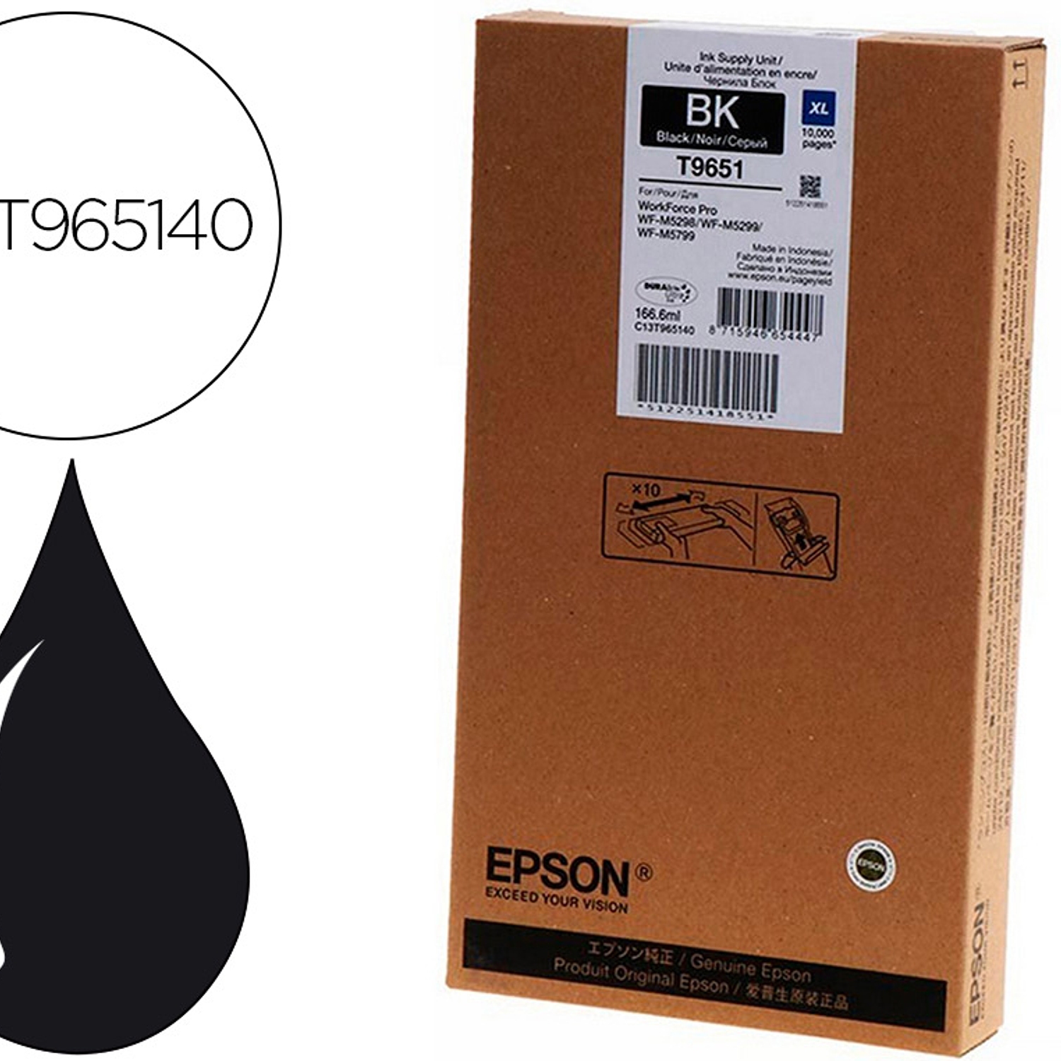 Tinteiro epson wf-m52xx/57xx series xl preto 3