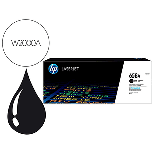 Toner hp enterprise m751preto 658a