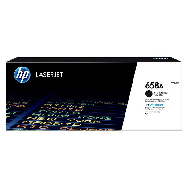 Toner hp enterprise m751preto 658a 2