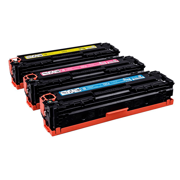 Toner hp n 131a pack 3 toner cian/magenta/amarelo 3