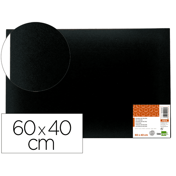 Quadro de feltro liderpapel mural cor preto 40x60 cm 1