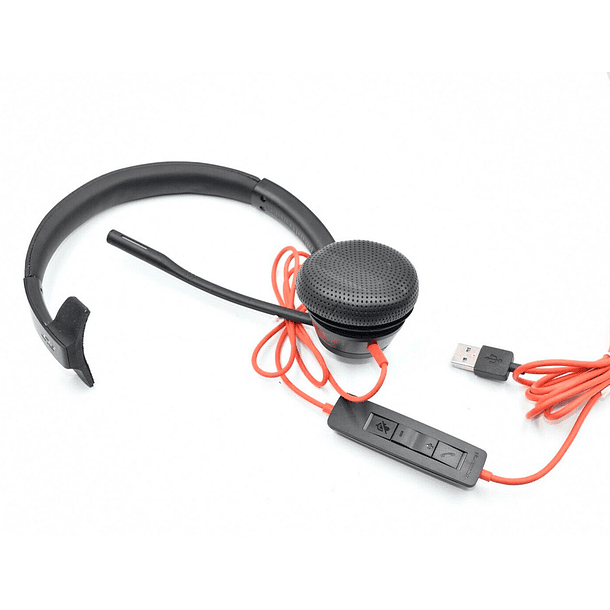 Auricular plantronics blackwire 3310 diadema monaural cabo usb-a 4