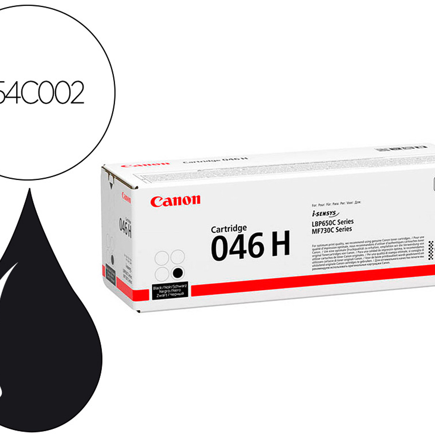 Toner canon 046hbk lbp650 mfc730 preto 3