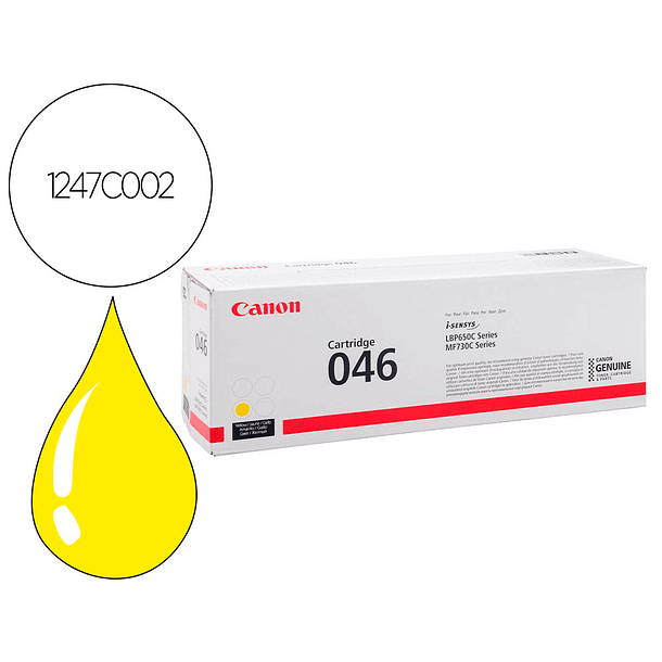 Toner canon 046y lbp650 mfc730 amarelo 2